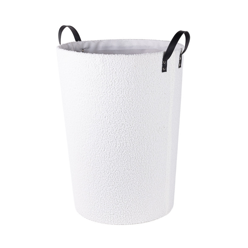 Paniere a linge ronde blanche