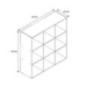 Meuble de rangement 9 cubes