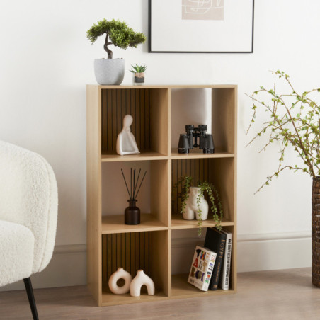 Meuble de rangement 6 cubes latt
