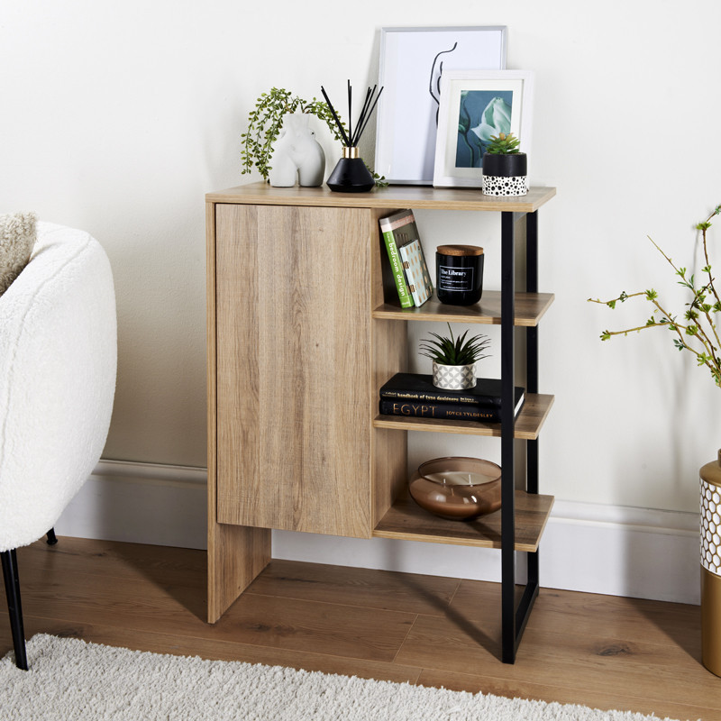 Meuble 1 porte 3 etageres