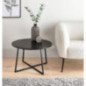 Table basse ronde pied metal