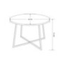 Table basse ronde pied metal