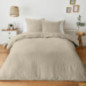 Parure gaze coton 240x220cm beig