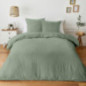 Parure gaze coton 200x200cm vert