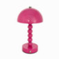 Lampe champignon boule rose