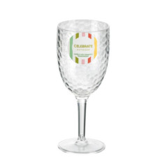 Verre a vin craquele transparent