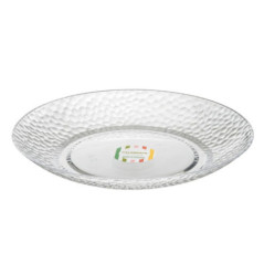 Assiette craquele d27cm transpar