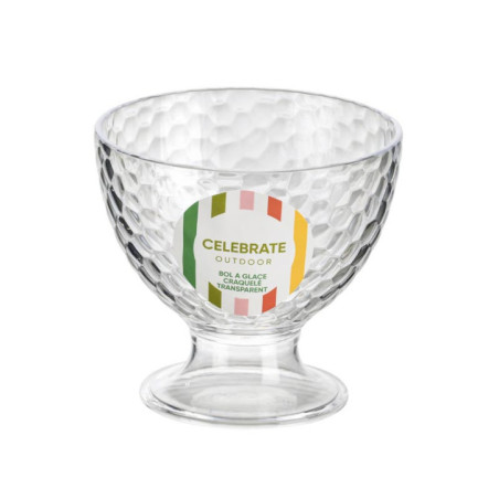 Bol a glace craquele transparent