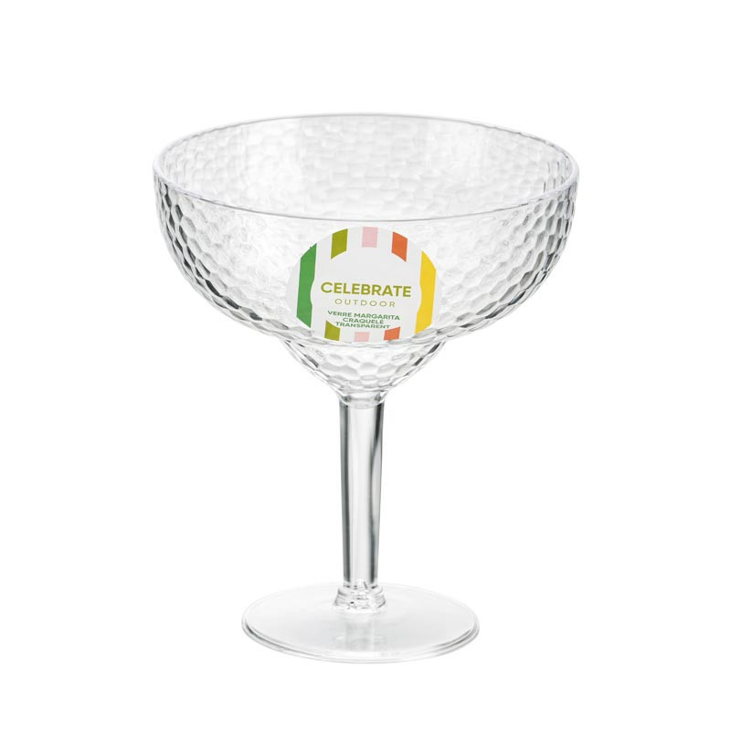 Verre margarita craquele transpa