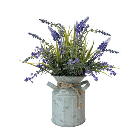 Lavande pot zinc