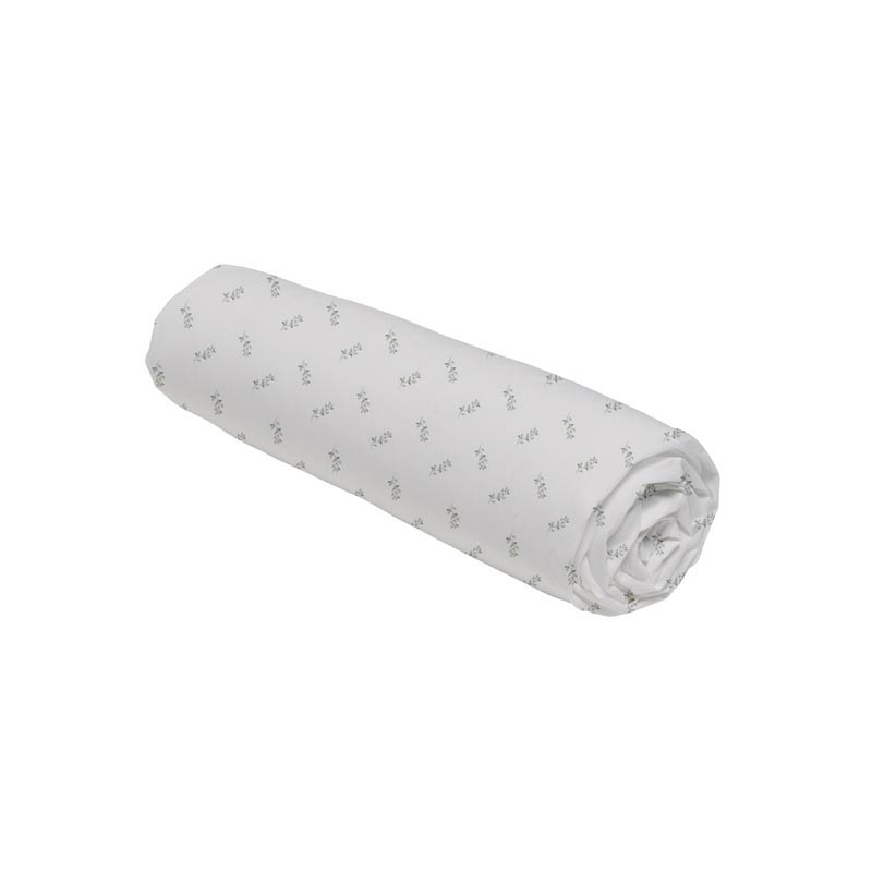 Drap housse 140x200 coton floral