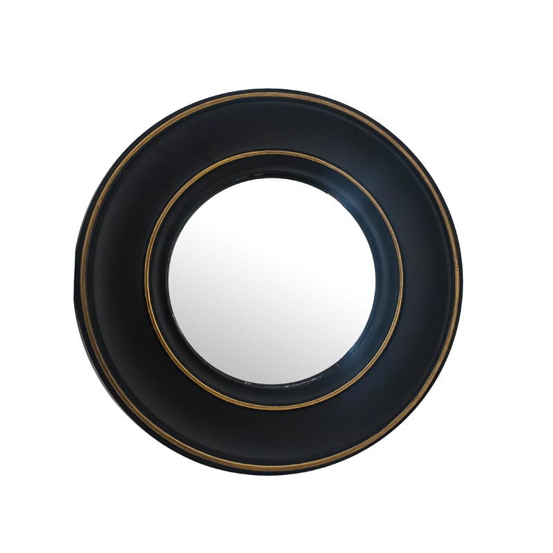 Miroir convex bord noir