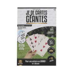 Jeu de cartes geant