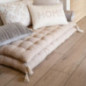 Futon effet lin 60x120cm beige