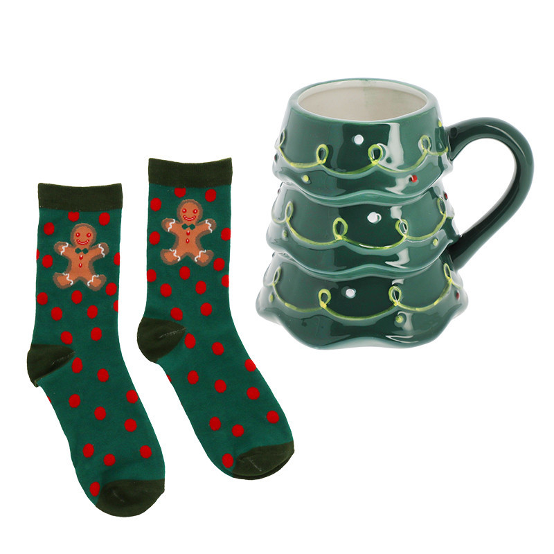 Set mug sapin et chaussettes