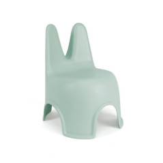 Tabouret lapin vert bleu