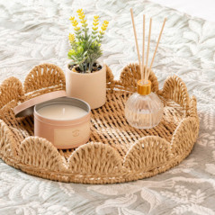 Plateau tresse festonne d30cm