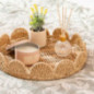 Plateau tresse festonne d30cm
