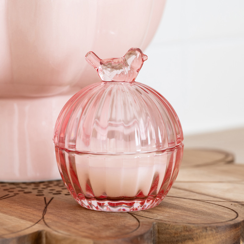 Bougie ronde en verre