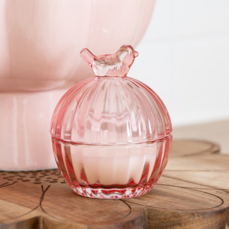 Bougie ronde en verre