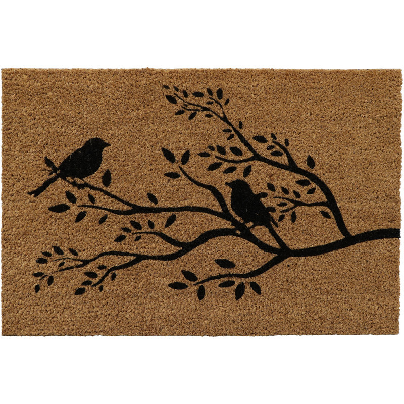 Tapis imp 40x60cm oiseaux