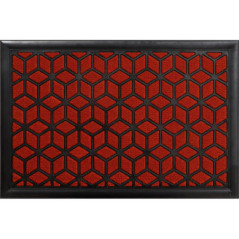 Tapis long island 40x60cm rouge