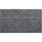 Tapis triangle 43x75cm - gris