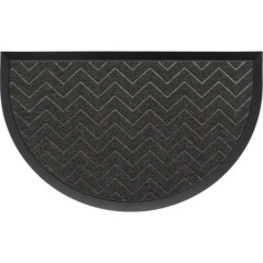 Tapis 45x75cm demi lune gris