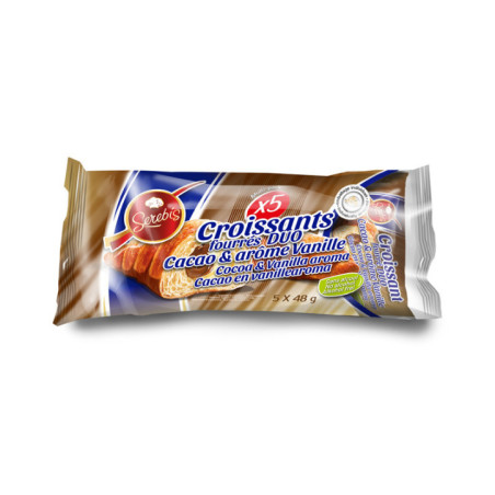 Croissant fourre vanille choco