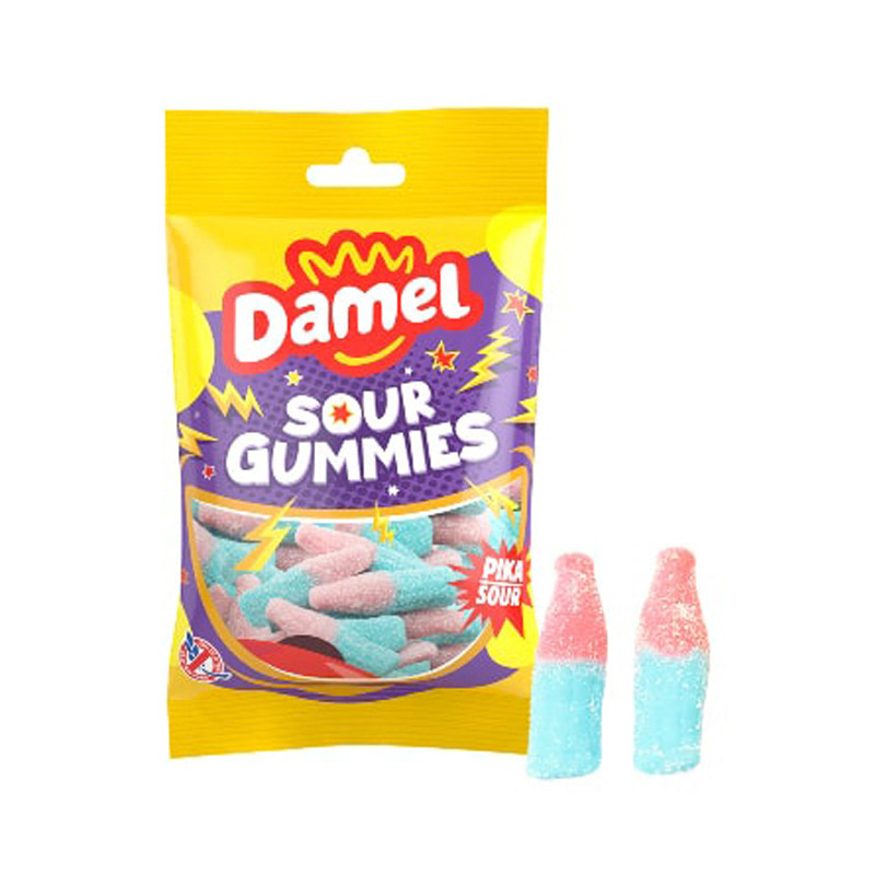 Bonbons bouteille rose et bleu