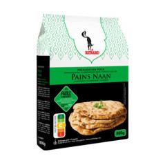 Preparation speciale pains naan