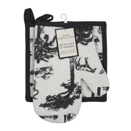 Set de deux - gant et manique