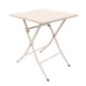 Table pliante tressee beige