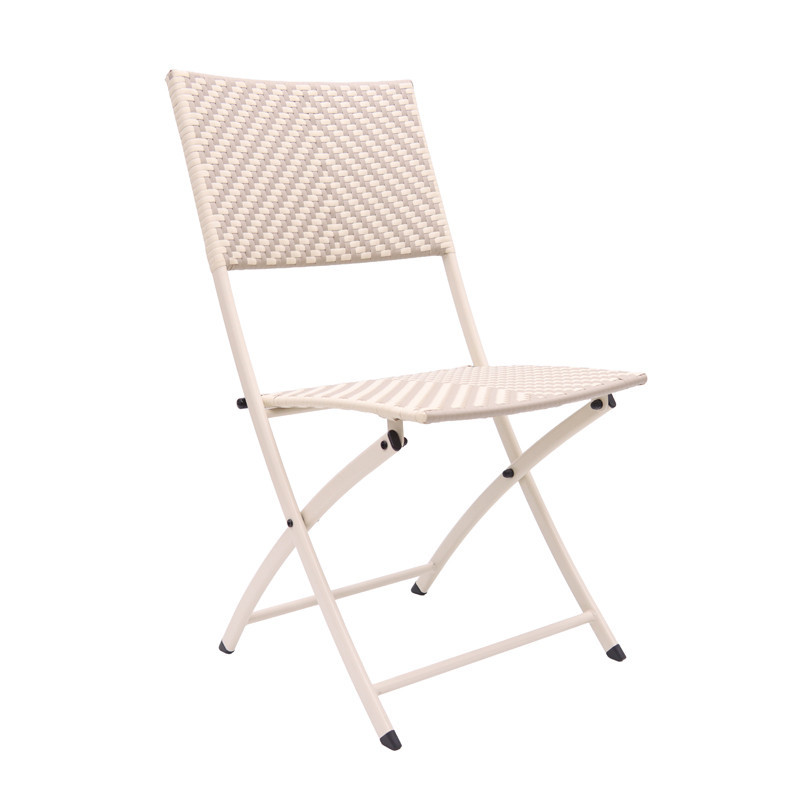 Chaise pliante tressee beige