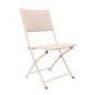 Chaise pliante tressee beige