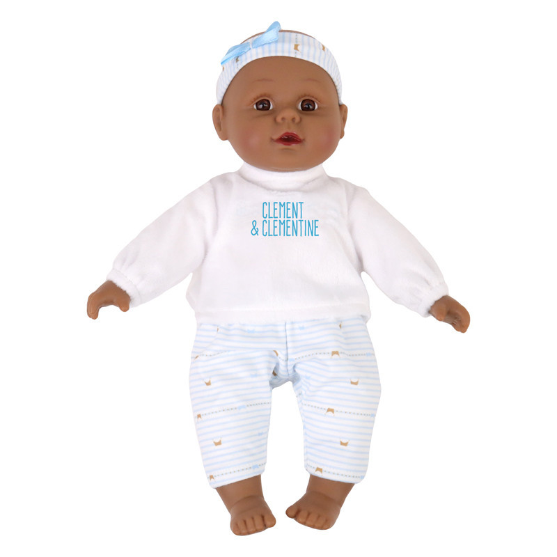 Poupon 31 cm -  pyjama bleu -