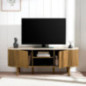Meuble tv effet manguier/travert