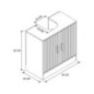Meuble sous evier linea