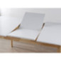 Table extensible 120/160cm blanc