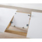 Table extensible 120/160cm blanc