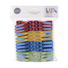 Pince a linge x48 colorees