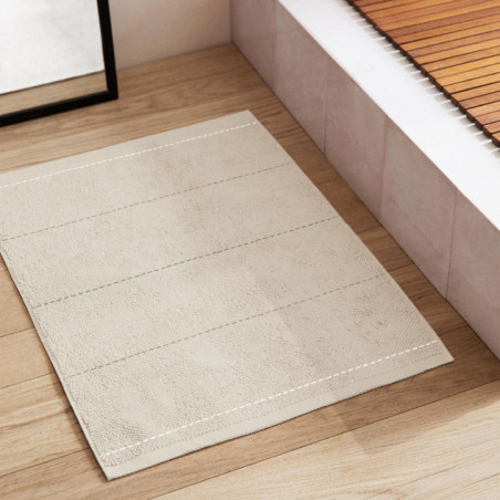 Tapis bain rayures colorees