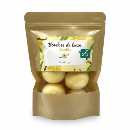 Sachet bombes de bain vanille