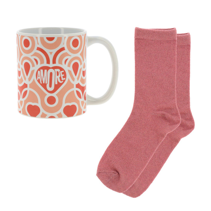 Set coffet mug et chausettes a p