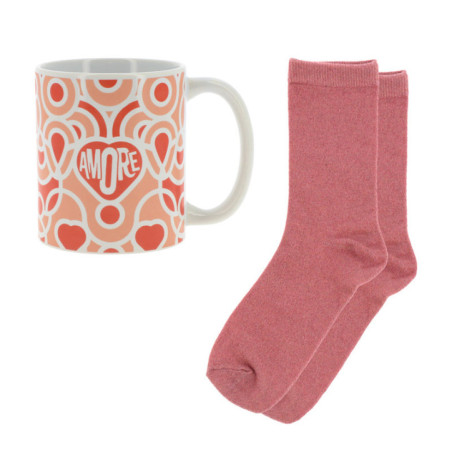 Set coffet mug et chausettes a p