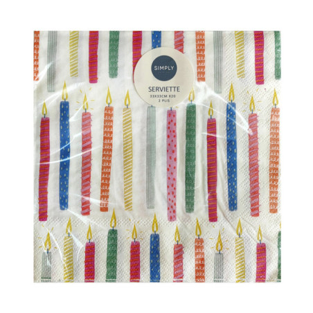 Serviette celebrate x20 33x3