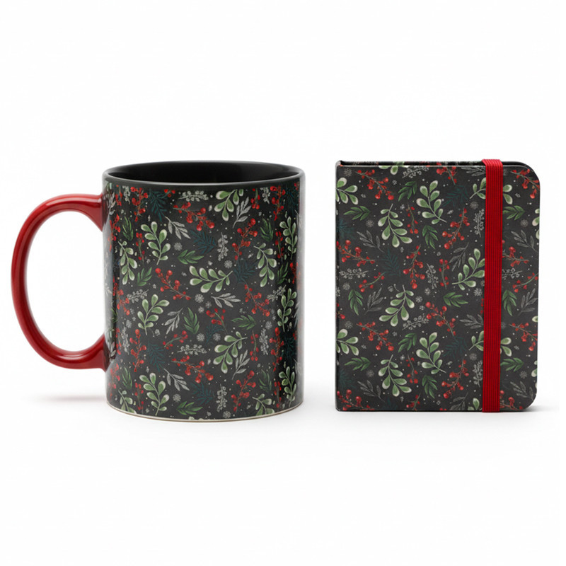Set mug et carnet w&b