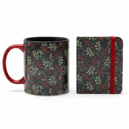 Set mug et carnet w&b