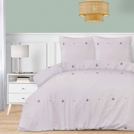 Parure fleurs brodees 200x2000