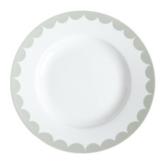 Assiette plate lisere cotele